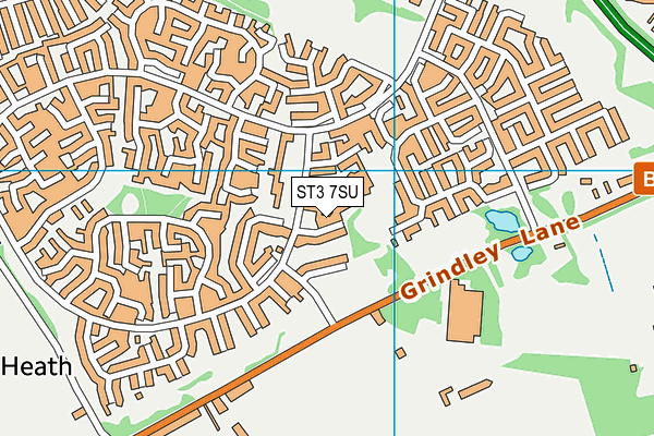 ST3 7SU map - OS VectorMap District (Ordnance Survey) ST3 7SU map - OS VectorMap District (Ordnance Survey)