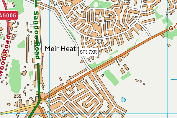 ST3 7XR map - OS VectorMap District (Ordnance Survey) ST3 7XR map - OS VectorMap District (Ordnance Survey)