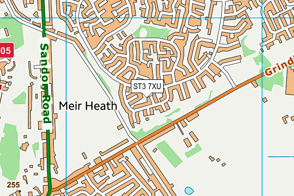 ST3 7XU map - OS VectorMap District (Ordnance Survey) ST3 7XU map - OS VectorMap District (Ordnance Survey)