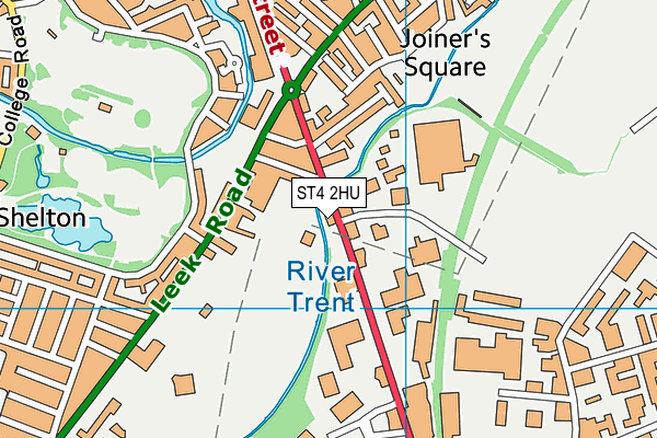 ST4 2HU map - OS VectorMap District (Ordnance Survey) ST4 2HU map - OS VectorMap District (Ordnance Survey)