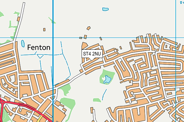 ST4 2NU map - OS VectorMap District (Ordnance Survey) ST4 2NU map - OS VectorMap District (Ordnance Survey)