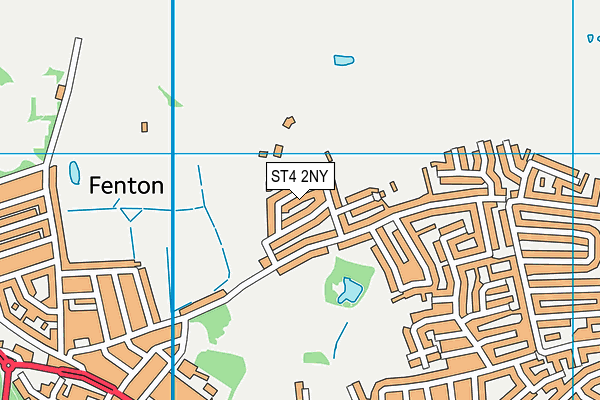 ST4 2NY map - OS VectorMap District (Ordnance Survey) ST4 2NY map - OS VectorMap District (Ordnance Survey)