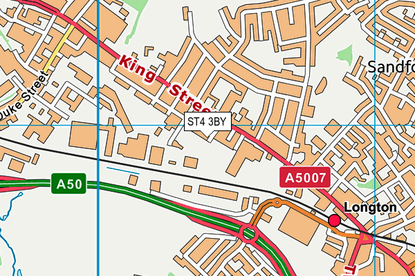 ST4 3BY map - OS VectorMap District (Ordnance Survey) ST4 3BY map - OS VectorMap District (Ordnance Survey)