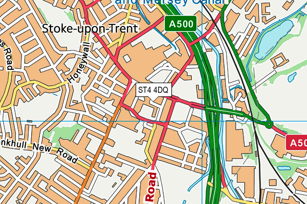 ST4 4DQ map - OS VectorMap District (Ordnance Survey) ST4 4DQ map - OS VectorMap District (Ordnance Survey)