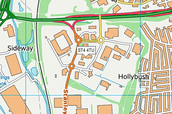 ST4 4TU map - OS VectorMap District (Ordnance Survey) ST4 4TU map - OS VectorMap District (Ordnance Survey)