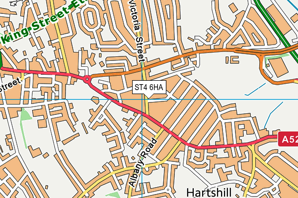 ST4 6HA map - OS VectorMap District (Ordnance Survey) ST4 6HA map - OS VectorMap District (Ordnance Survey)