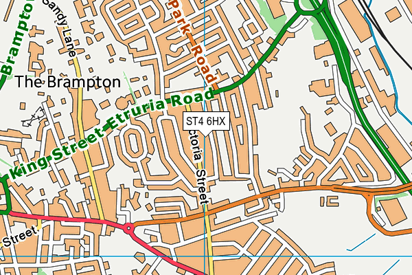 ST4 6HX map - OS VectorMap District (Ordnance Survey) ST4 6HX map - OS VectorMap District (Ordnance Survey)