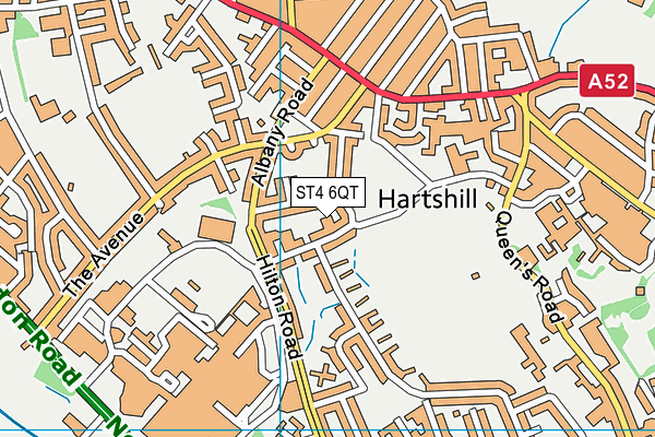 ST4 6QT map - OS VectorMap District (Ordnance Survey) ST4 6QT map - OS VectorMap District (Ordnance Survey)