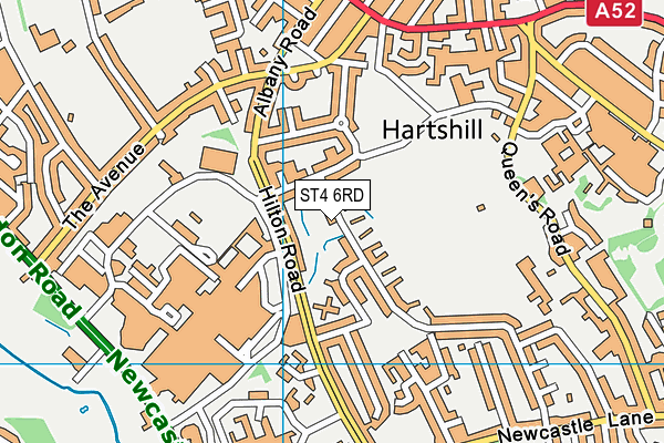 ST4 6RD map - OS VectorMap District (Ordnance Survey) ST4 6RD map - OS VectorMap District (Ordnance Survey)