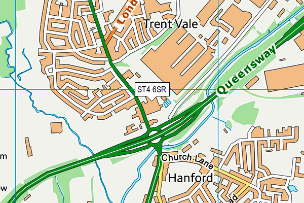 ST4 6SR map - OS VectorMap District (Ordnance Survey) ST4 6SR map - OS VectorMap District (Ordnance Survey)
