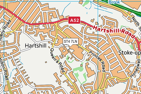 ST4 7LN map - OS VectorMap District (Ordnance Survey) ST4 7LN map - OS VectorMap District (Ordnance Survey)