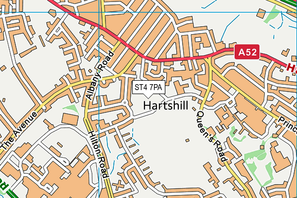 ST4 7PA map - OS VectorMap District (Ordnance Survey) ST4 7PA map - OS VectorMap District (Ordnance Survey)