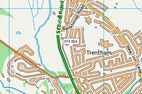 ST4 8EA map - OS VectorMap District (Ordnance Survey) ST4 8EA map - OS VectorMap District (Ordnance Survey)