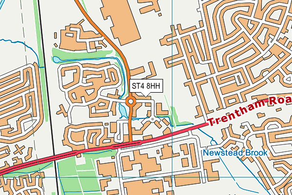 ST4 8HH map - OS VectorMap District (Ordnance Survey) ST4 8HH map - OS VectorMap District (Ordnance Survey)