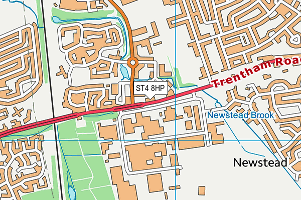 ST4 8HP map - OS VectorMap District (Ordnance Survey) ST4 8HP map - OS VectorMap District (Ordnance Survey)
