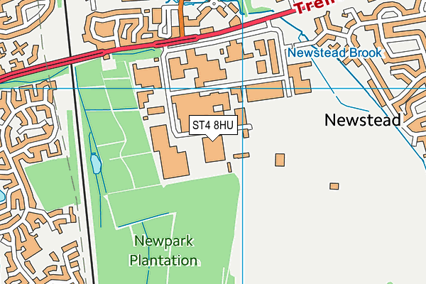 ST4 8HU map - OS VectorMap District (Ordnance Survey) ST4 8HU map - OS VectorMap District (Ordnance Survey)