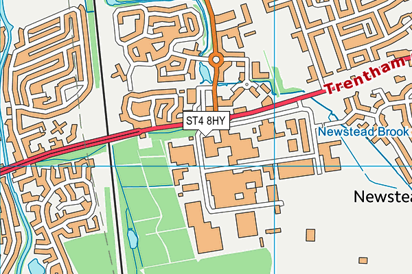 ST4 8HY map - OS VectorMap District (Ordnance Survey) ST4 8HY map - OS VectorMap District (Ordnance Survey)