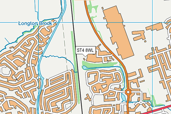ST4 8WL map - OS VectorMap District (Ordnance Survey) ST4 8WL map - OS VectorMap District (Ordnance Survey)
