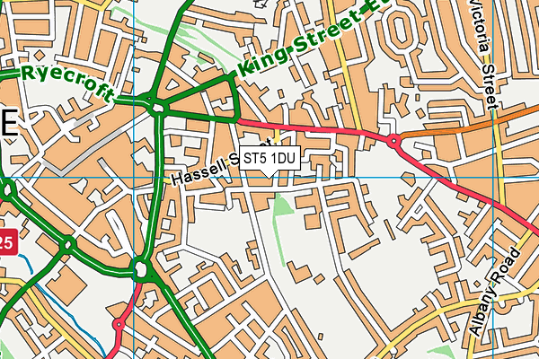 ST5 1DU map - OS VectorMap District (Ordnance Survey) ST5 1DU map - OS VectorMap District (Ordnance Survey)