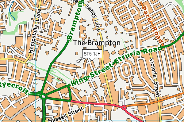ST5 1JH map - OS VectorMap District (Ordnance Survey) ST5 1JH map - OS VectorMap District (Ordnance Survey)