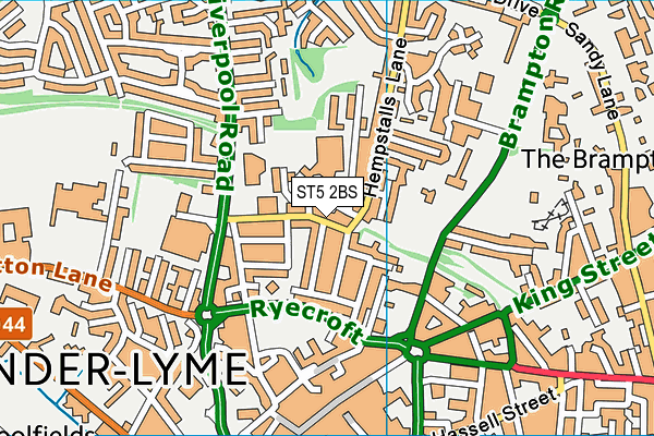 ST5 2BS map - OS VectorMap District (Ordnance Survey) ST5 2BS map - OS VectorMap District (Ordnance Survey)