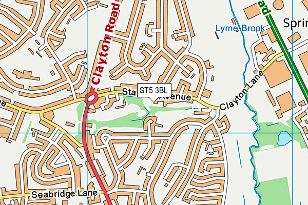 ST5 3BL map - OS VectorMap District (Ordnance Survey) ST5 3BL map - OS VectorMap District (Ordnance Survey)