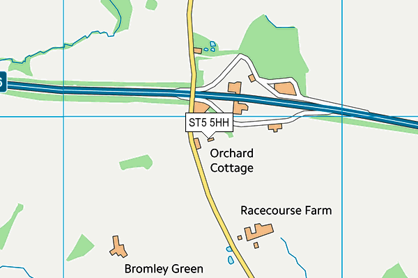 ST5 5HH map - OS VectorMap District (Ordnance Survey) ST5 5HH map - OS VectorMap District (Ordnance Survey)
