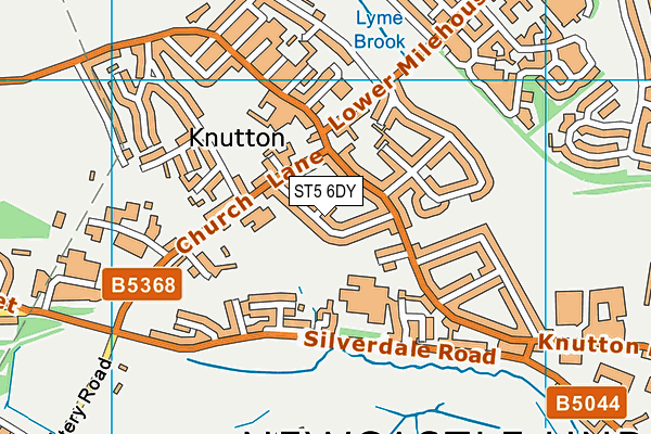 ST5 6DY map - OS VectorMap District (Ordnance Survey) ST5 6DY map - OS VectorMap District (Ordnance Survey)