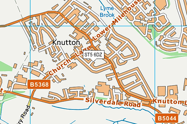 ST5 6DZ map - OS VectorMap District (Ordnance Survey) ST5 6DZ map - OS VectorMap District (Ordnance Survey)
