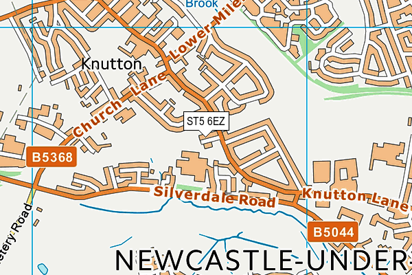 ST5 6EZ map - OS VectorMap District (Ordnance Survey) ST5 6EZ map - OS VectorMap District (Ordnance Survey)
