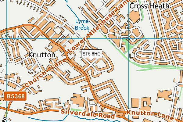 ST5 6HG map - OS VectorMap District (Ordnance Survey) ST5 6HG map - OS VectorMap District (Ordnance Survey)