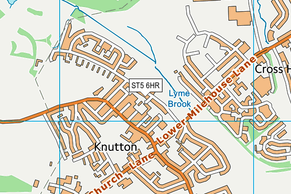 ST5 6HR map - OS VectorMap District (Ordnance Survey) ST5 6HR map - OS VectorMap District (Ordnance Survey)