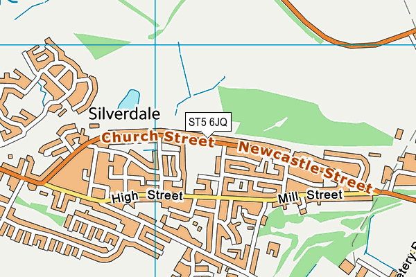 ST5 6JQ map - OS VectorMap District (Ordnance Survey)