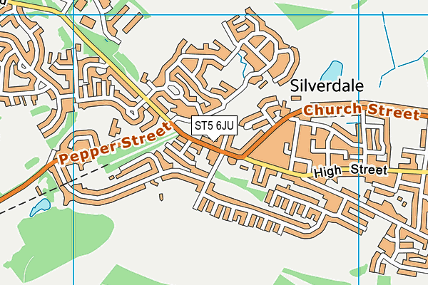 ST5 6JU map - OS VectorMap District (Ordnance Survey) ST5 6JU map - OS VectorMap District (Ordnance Survey)