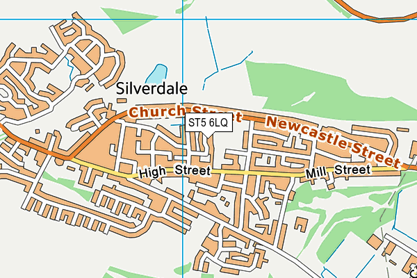 ST5 6LQ map - OS VectorMap District (Ordnance Survey) ST5 6LQ map - OS VectorMap District (Ordnance Survey)