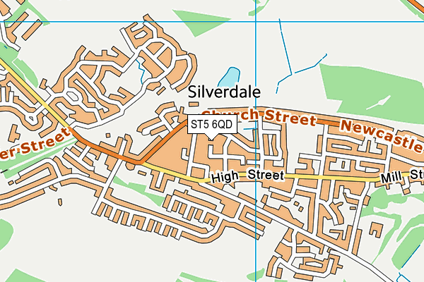 ST5 6QD map - OS VectorMap District (Ordnance Survey) ST5 6QD map - OS VectorMap District (Ordnance Survey)