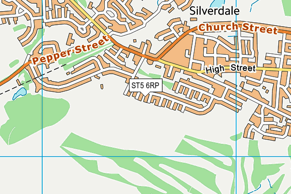 ST5 6RP map - OS VectorMap District (Ordnance Survey) ST5 6RP map - OS VectorMap District (Ordnance Survey)
