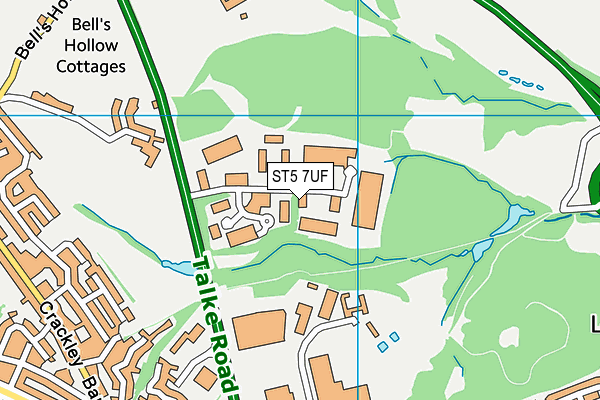 ST5 7UF map - OS VectorMap District (Ordnance Survey) ST5 7UF map - OS VectorMap District (Ordnance Survey)