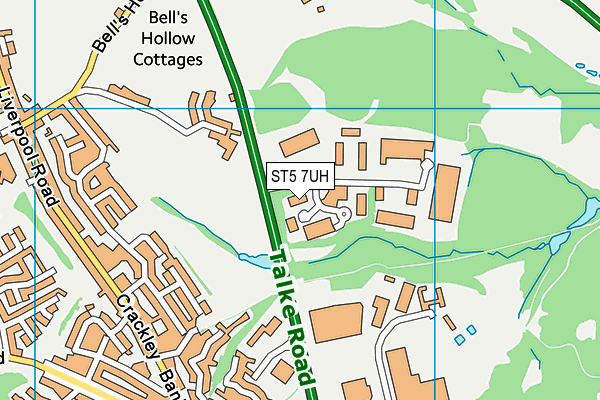 ST5 7UH map - OS VectorMap District (Ordnance Survey) ST5 7UH map - OS VectorMap District (Ordnance Survey)