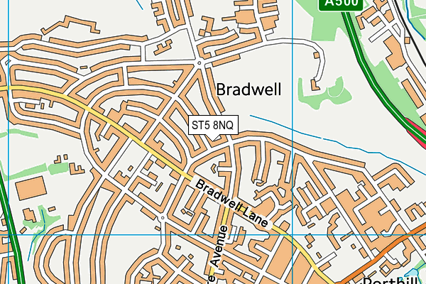 ST5 8NQ map - OS VectorMap District (Ordnance Survey) ST5 8NQ map - OS VectorMap District (Ordnance Survey)