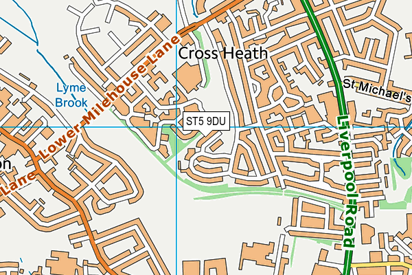 ST5 9DU map - OS VectorMap District (Ordnance Survey) ST5 9DU map - OS VectorMap District (Ordnance Survey)