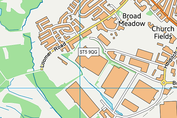 ST5 9QG map - OS VectorMap District (Ordnance Survey) ST5 9QG map - OS VectorMap District (Ordnance Survey)