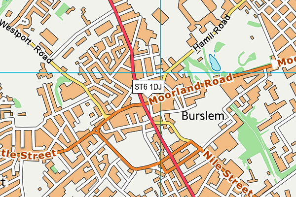 ST6 1DJ map - OS VectorMap District (Ordnance Survey) ST6 1DJ map - OS VectorMap District (Ordnance Survey)