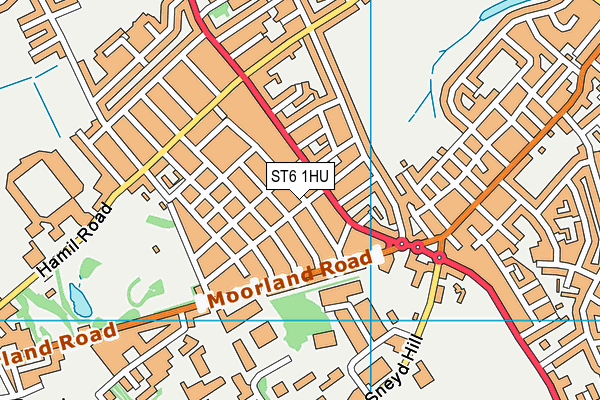 ST6 1HU map - OS VectorMap District (Ordnance Survey) ST6 1HU map - OS VectorMap District (Ordnance Survey)