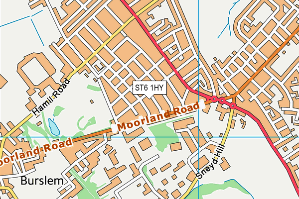 ST6 1HY map - OS VectorMap District (Ordnance Survey) ST6 1HY map - OS VectorMap District (Ordnance Survey)