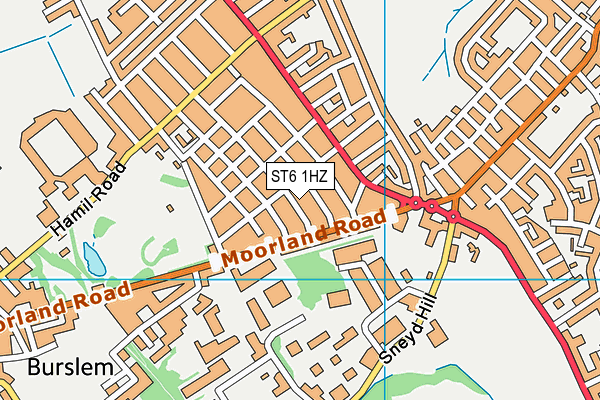 ST6 1HZ map - OS VectorMap District (Ordnance Survey) ST6 1HZ map - OS VectorMap District (Ordnance Survey)