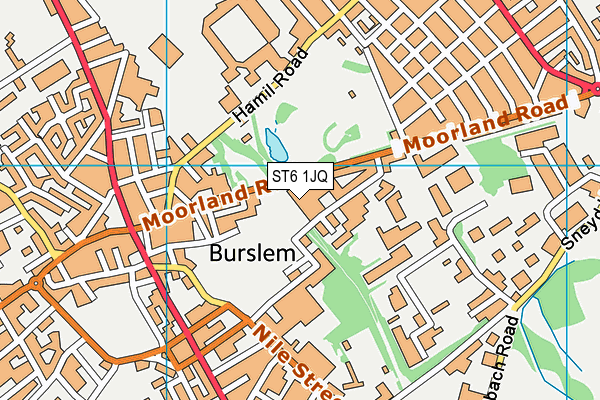 ST6 1JQ map - OS VectorMap District (Ordnance Survey) ST6 1JQ map - OS VectorMap District (Ordnance Survey)