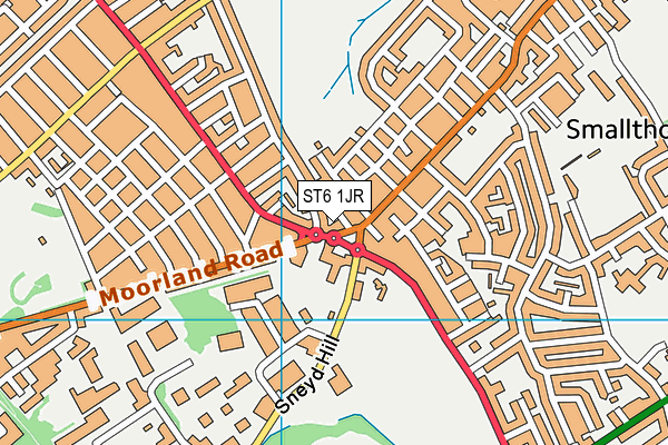 ST6 1JR map - OS VectorMap District (Ordnance Survey) ST6 1JR map - OS VectorMap District (Ordnance Survey)