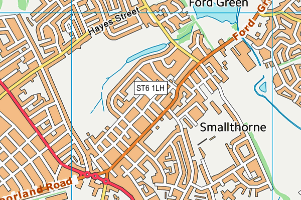 ST6 1LH map - OS VectorMap District (Ordnance Survey) ST6 1LH map - OS VectorMap District (Ordnance Survey)