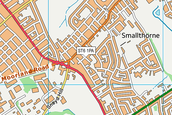 ST6 1PA map - OS VectorMap District (Ordnance Survey) ST6 1PA map - OS VectorMap District (Ordnance Survey)